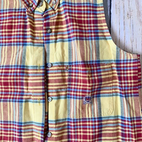 Panhandle rough stock Plaid Sleeveless collar Button-Up Shirt - Picture 4 of 8